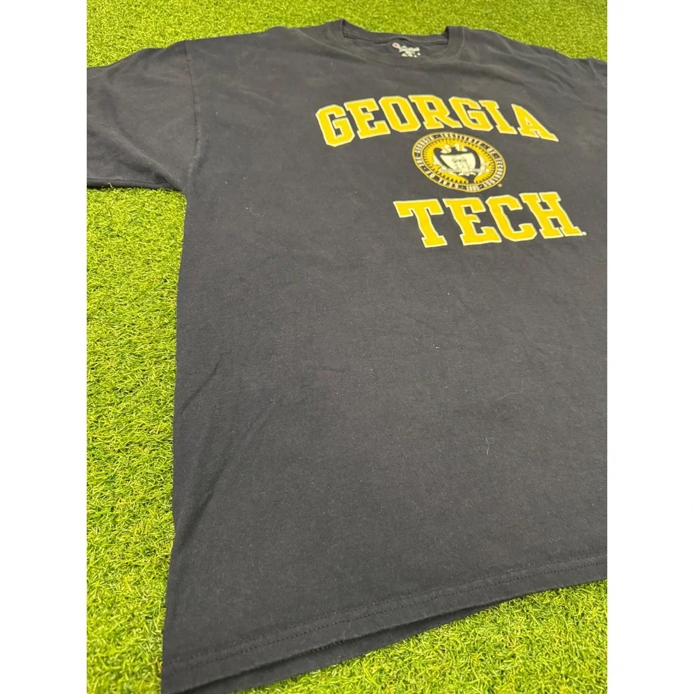 Champion Georgia Tech Yellow Jackets T-Shirt Mens 2XL Black Short Sleeve‎ NCAA - Picture 5 of 6